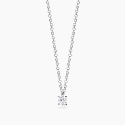 Girocollo con diamante lab-grown 0,17 carati My Diamond - Mabina Gioielli