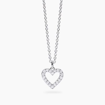 Girocollo con cuore e diamanti lab-grown My Diamond - Mabina Gioielli