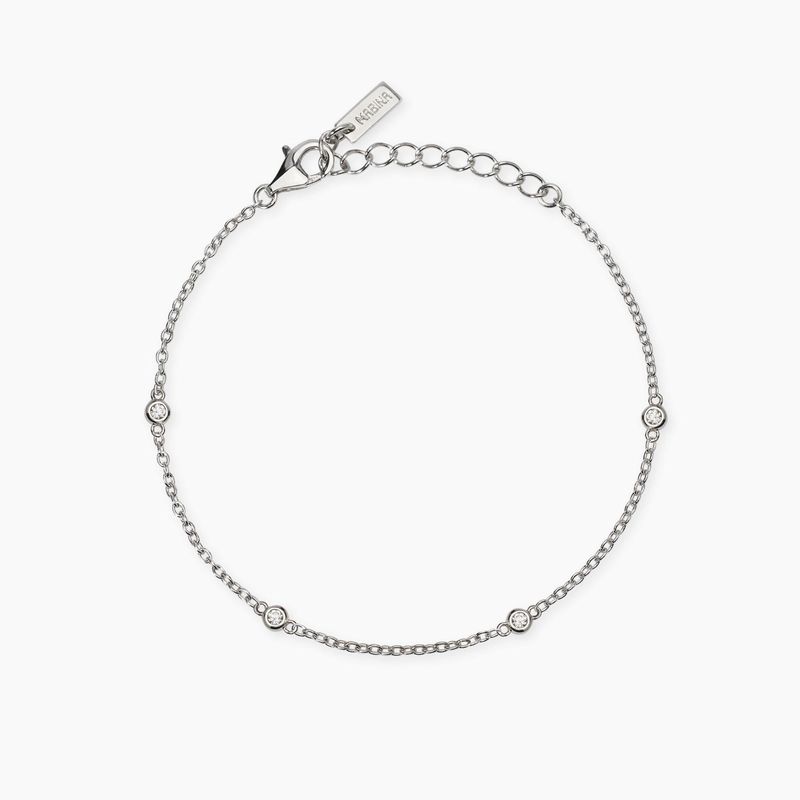 Bracciale con diamanti lab-grown 0,025 carati My Diamond - Mabina Gioielli
