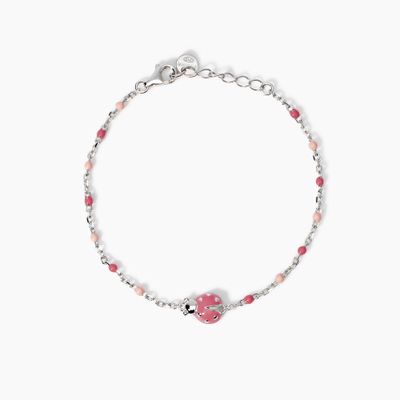 Bracciale da bimba con coccinella Fortunella - Mabina Gioielli