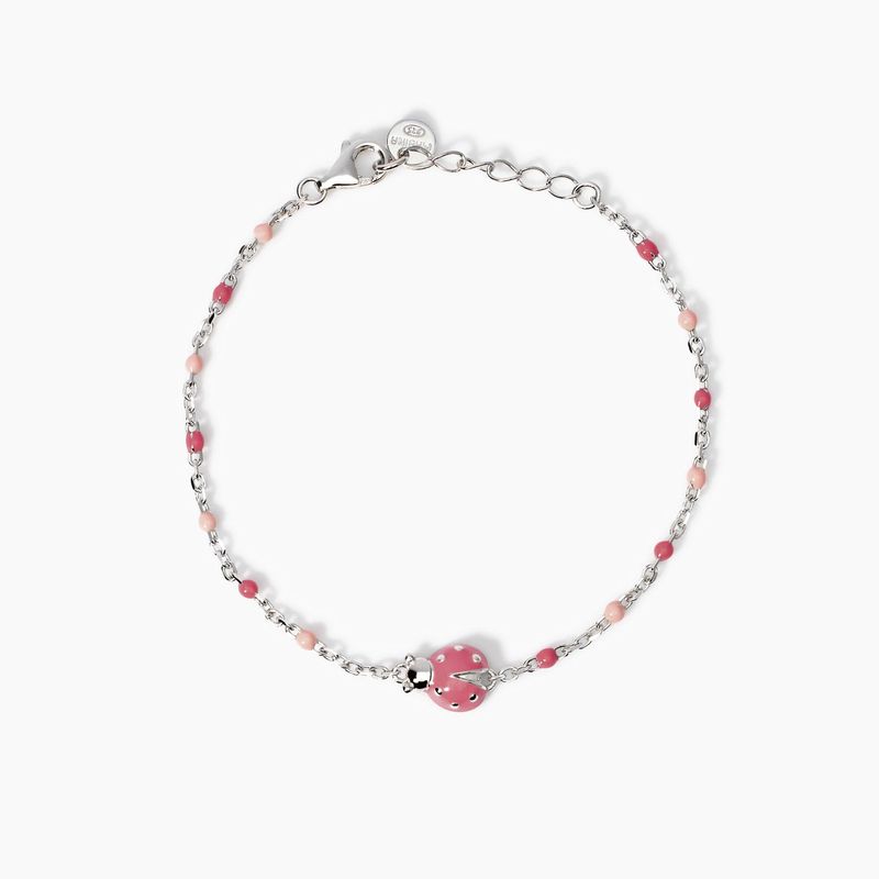 Bracciale da bimba con coccinella Fortunella - Mabina Gioielli