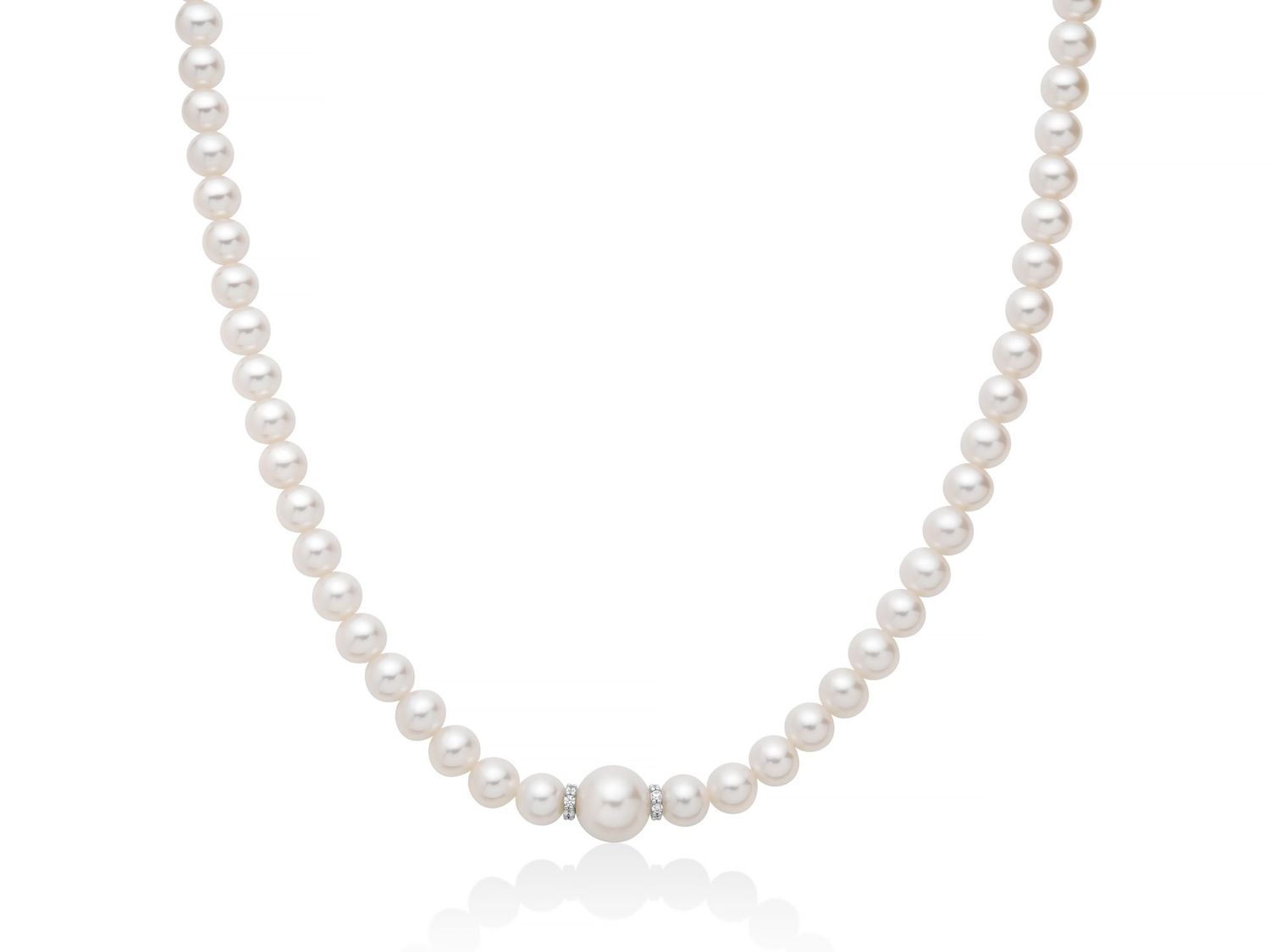 Collana Collana "Perla" Boule e Fantasia 6.5-7 Miluna