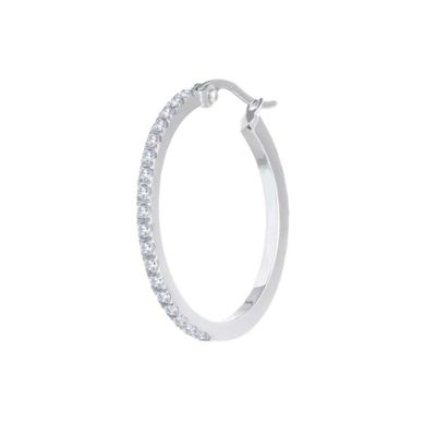 Orecchino a cerchio 2,9 cm con zirconi - Marlu'