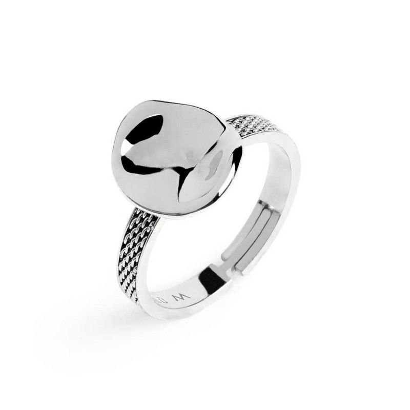 Anello con bottone martellato - Marlu' Anello con bottone martellato - Marlu'
