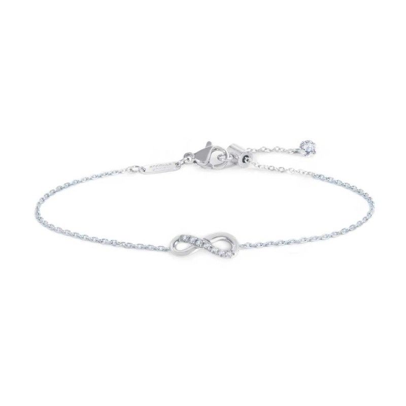 Bracciale infinito con zirconi bianchi - Marlu' Bracciale infinito con zirconi bianchi - Marlu'