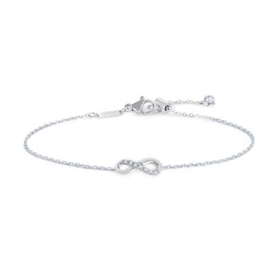 Bracciale infinito con zirconi bianchi - Marlu'