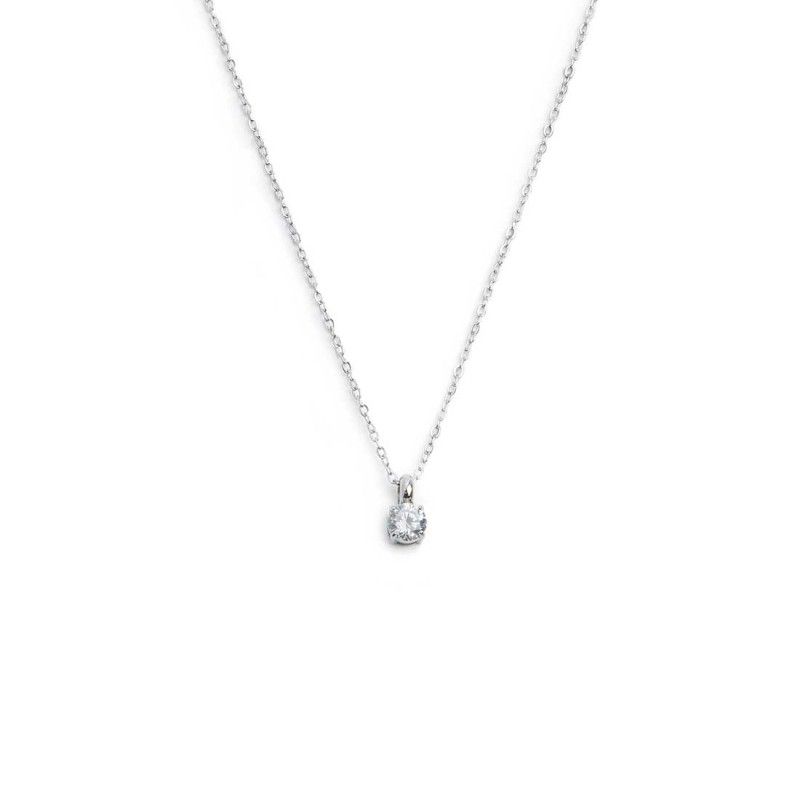 Collana catena cutting cross zircone centrale 4,25mm - Marlu' Collana catena cutting cross zircone centrale 4,25mm - Marlu'