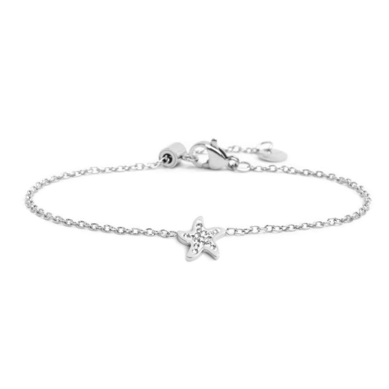 Bracciale stella marina con cristalli - Marlu'
