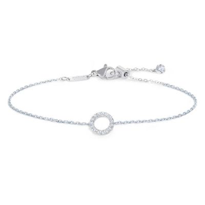 Bracciale cerchio con zirconi bianchi - Marlu'