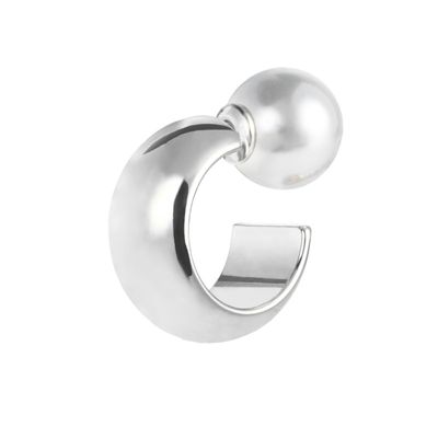 Orecchino a lobo a cerchietto 1,8cm con chiusura perla - Marlu'
