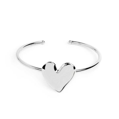Bracciale rigido con cuore irregolare - Marlu'