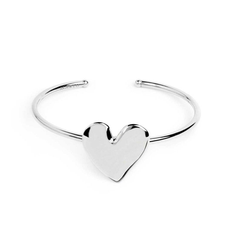 Bracciale rigido con cuore irregolare - Marlu'
