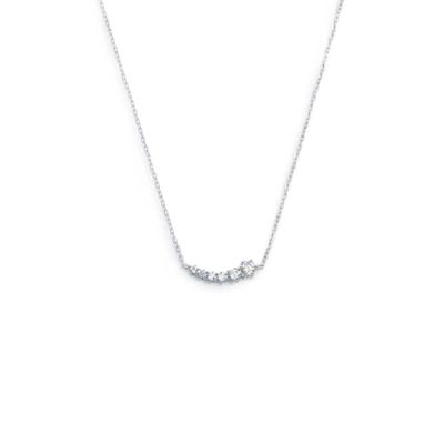 Collana catena cutting cross con zirconi centrali - Marlu'