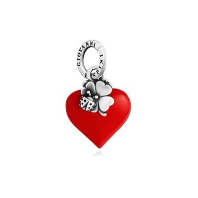 charm cuore lucky rosso - Giovanni Raspini