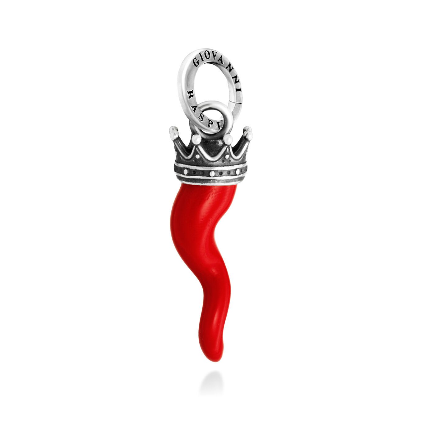 charm corno rosso corona piccolo - Giovanni Raspini
