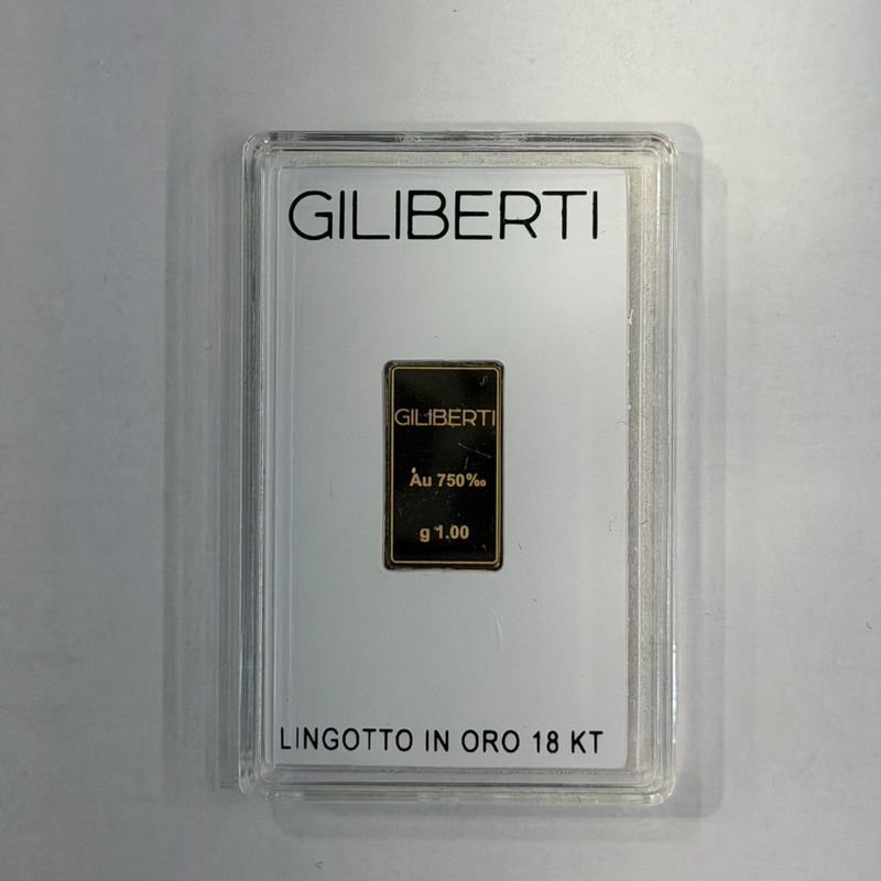 Lingotto 18ct 750 1 grammo - Giliberti