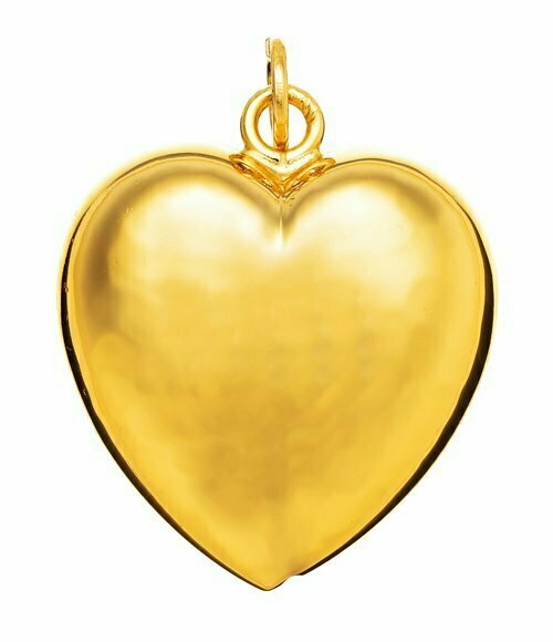 Charm Cuore Martellato Medio Dorato - Giovanni Raspini Charm Cuore Martellato Medio Dorato - Giovanni Raspini