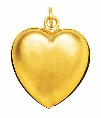 Charm Cuore Martellato Medio Dorato - Giovanni Raspini