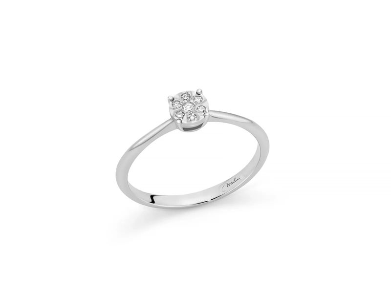 Anello Solitario Con Diamante Miluna Anello Solitario Con Diamante Miluna