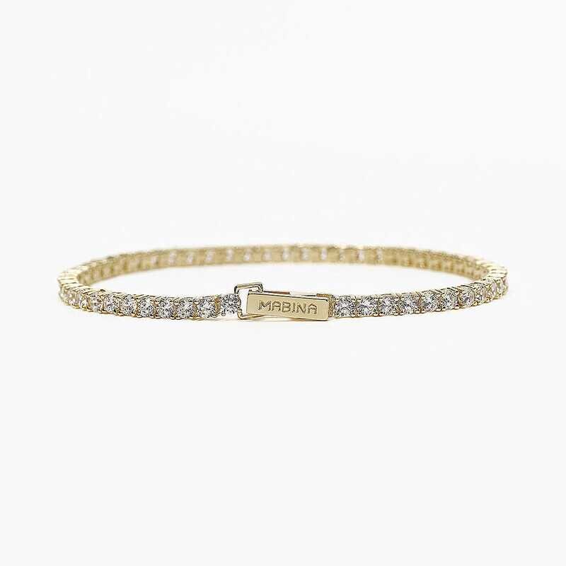 Bracciale Donna Tennis Dorato  - Mabina Gioielli