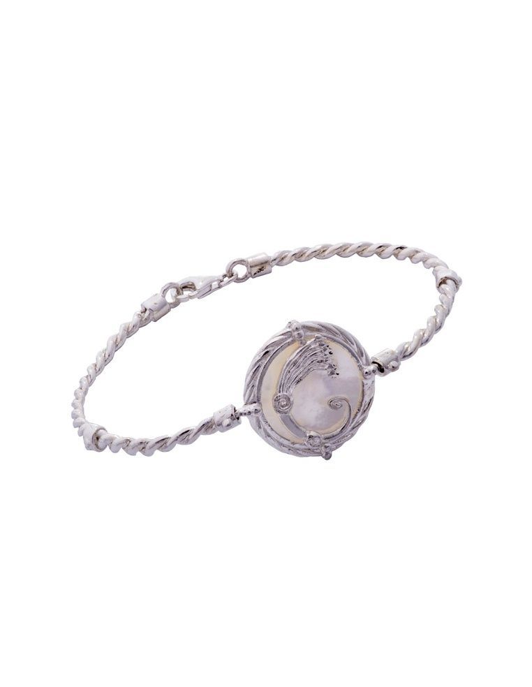 Bracciale Drago Torchon Bianco- Spadafora Gioielli Bracciale Drago Torchon Bianco- Spadafora Gioielli