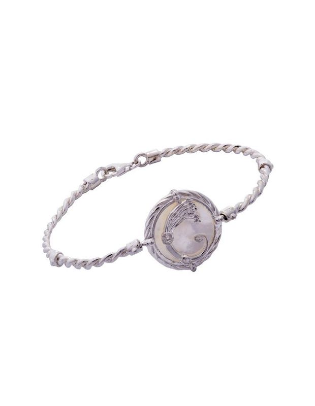 Bracciale Drago Torchon Bianco- Spadafora Gioielli