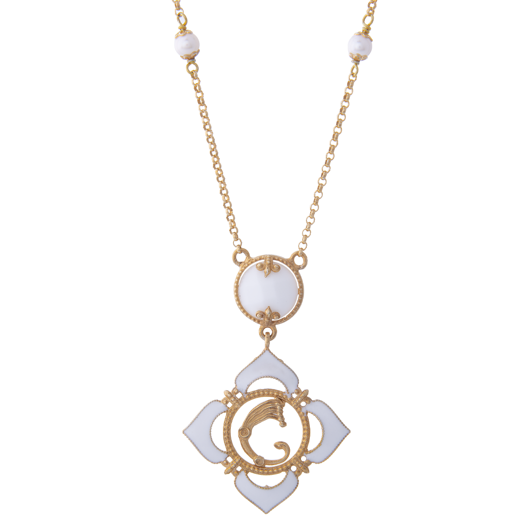 Collier Verve Bianca - Spadafora Gioielli