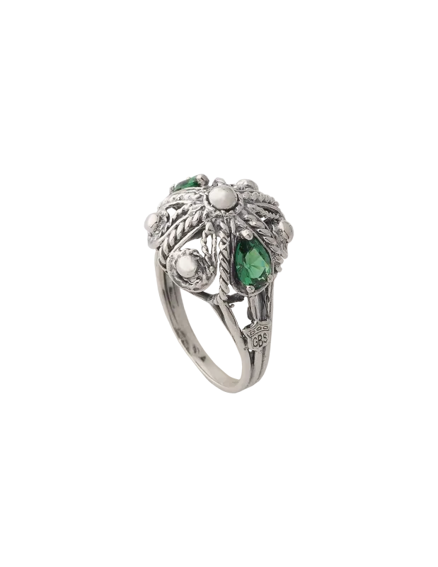 Anello imperiale  Verde- Spadafora gioielli