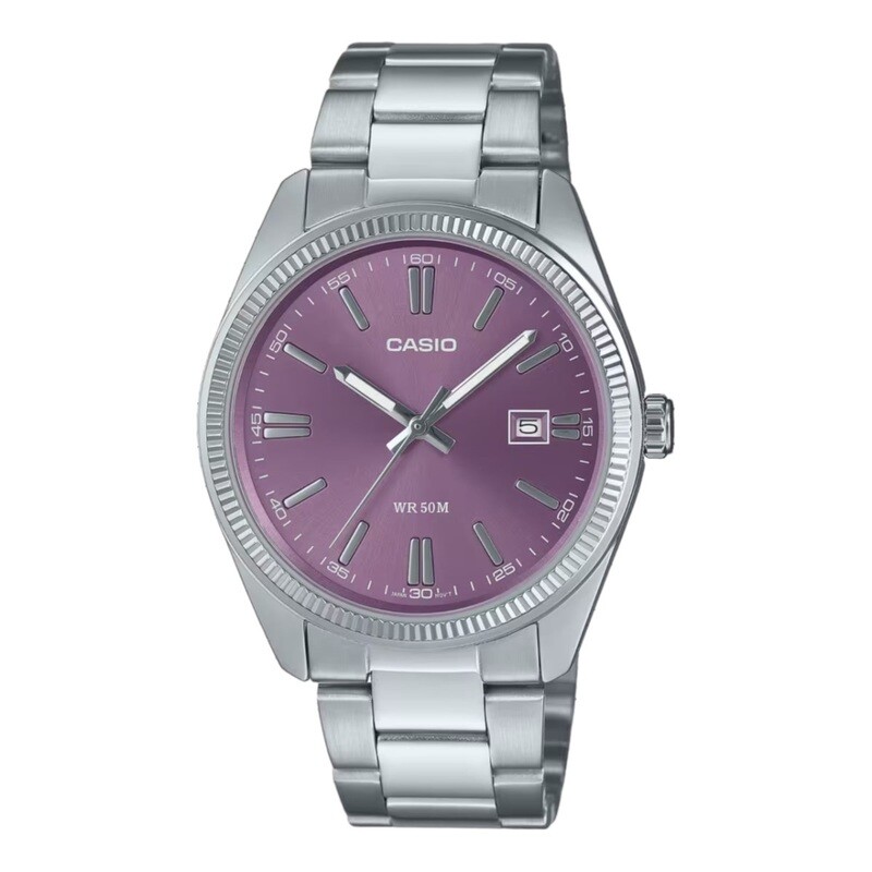 Casio Orologio Classic Purple Acciaio Collection Casio Orologio Classic Purple Acciaio Collection