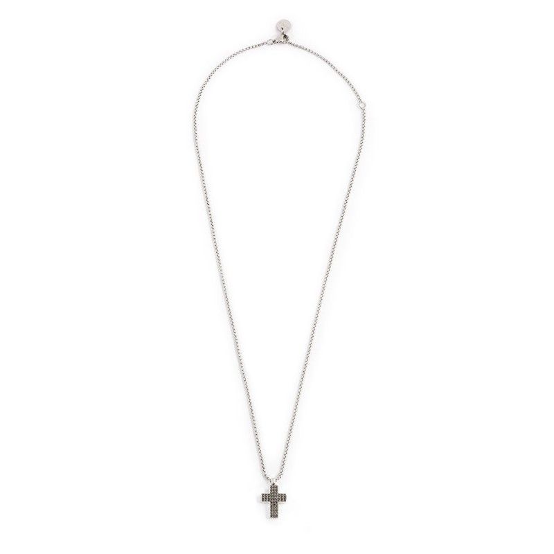 Collana con croce pendente con zirconi - Marlu'