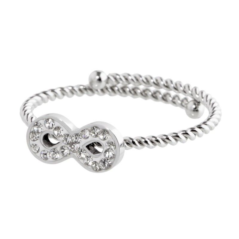 Anello infinito con cristalli - Marlu'