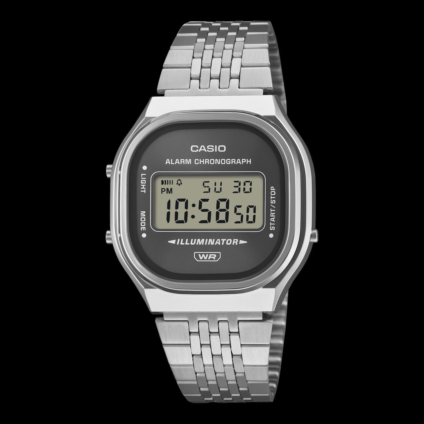 Orologio Casio Vintage Classic Silver Black Orologio Casio Vintage Classic Silver Black
