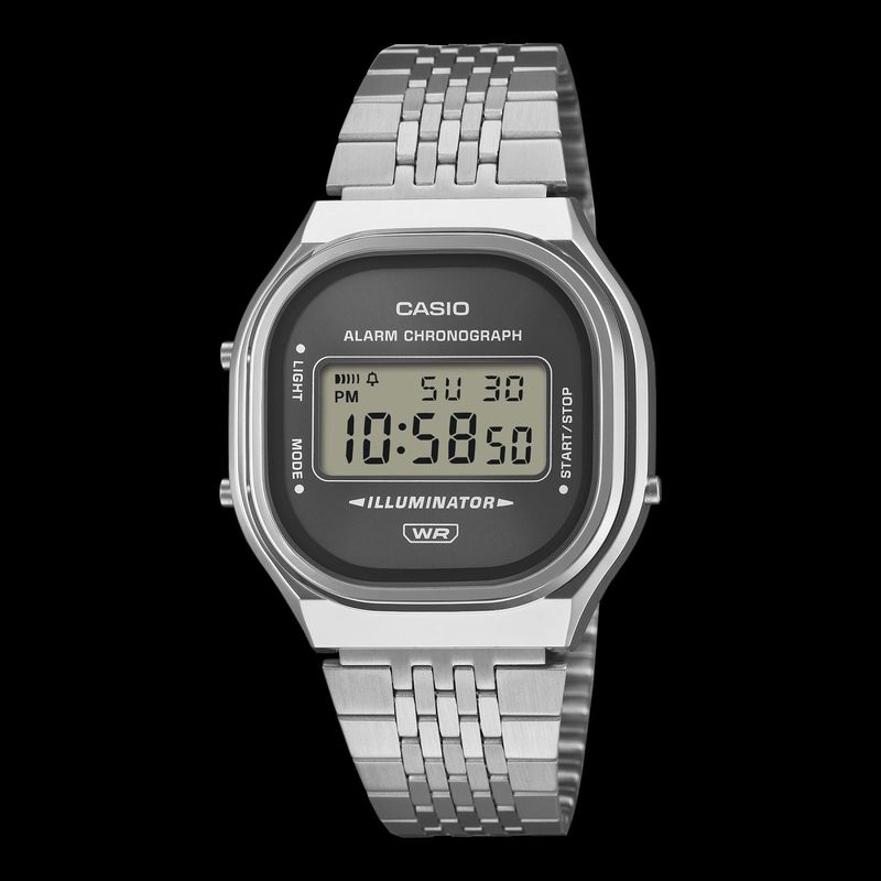 Orologio Casio Vintage Classic Silver Black Orologio Casio Vintage Classic Silver Black