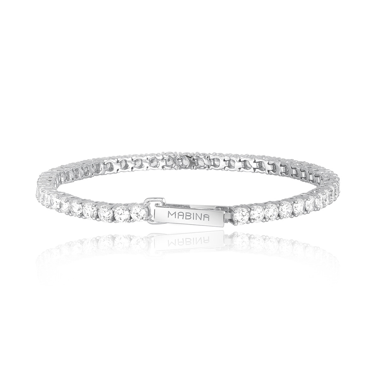 Bracciale tennis in argento con zirconi bianchi TENNIS CLUB - Mabina Gioielli Bracciale tennis in argento con zirconi bianchi TENNIS CLUB - Mabina Gioielli