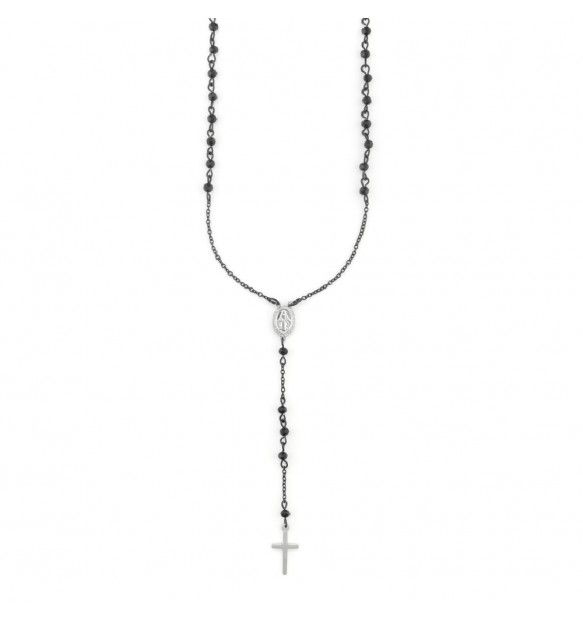 Collana 4US Cesare Paciotti rosario uomo 4UCL7354 Collana 4US Cesare Paciotti rosario uomo 4UCL7354
