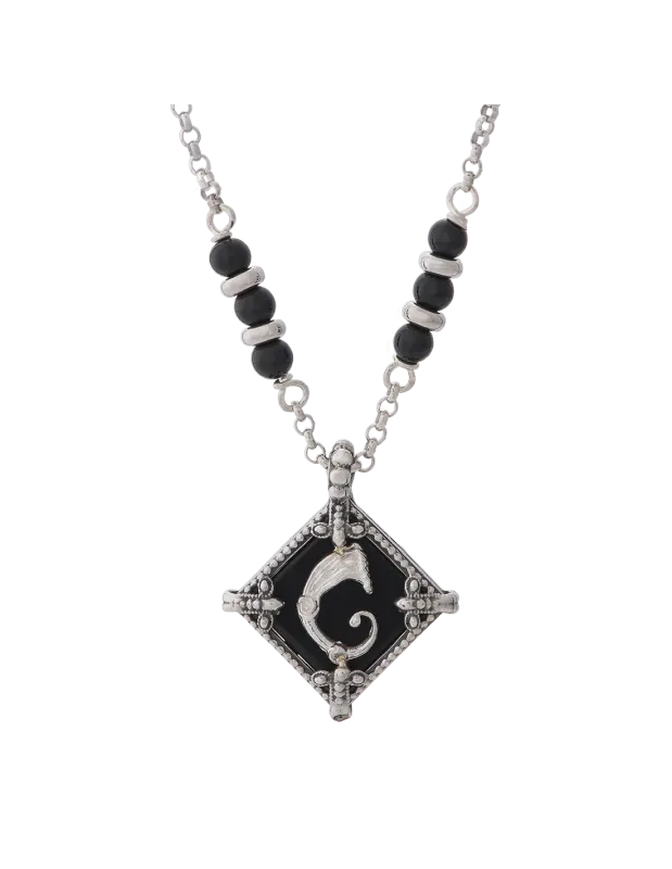 Collana rhombus  Nera - Spadafora Gioielli