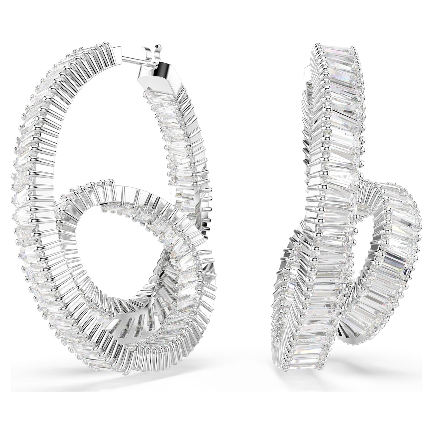 Orecchini a cerchio Matrix Swarovski