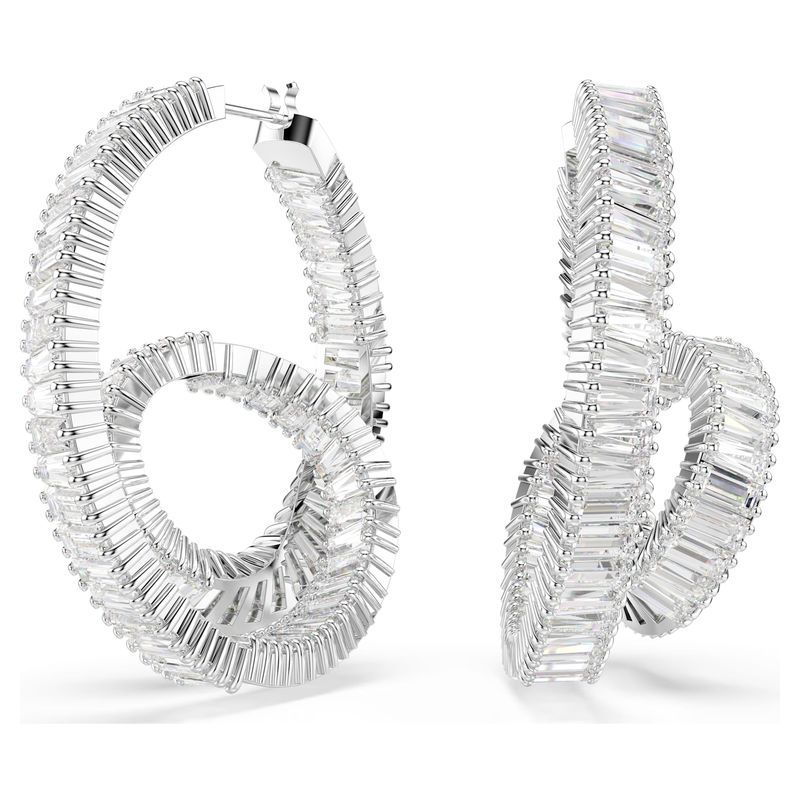 Orecchini a cerchio Matrix Swarovski