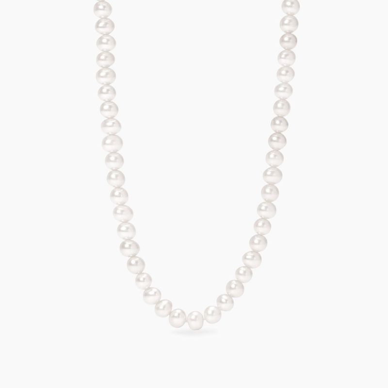 Girocollo da donna in argento con perle coltivate LOUISE - Mabina Donna