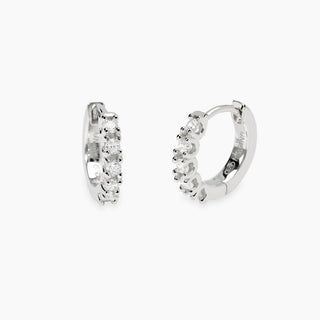 Orecchini a cerchio con diamanti lab-grown 0,027 carati  - MABINA My Diamond