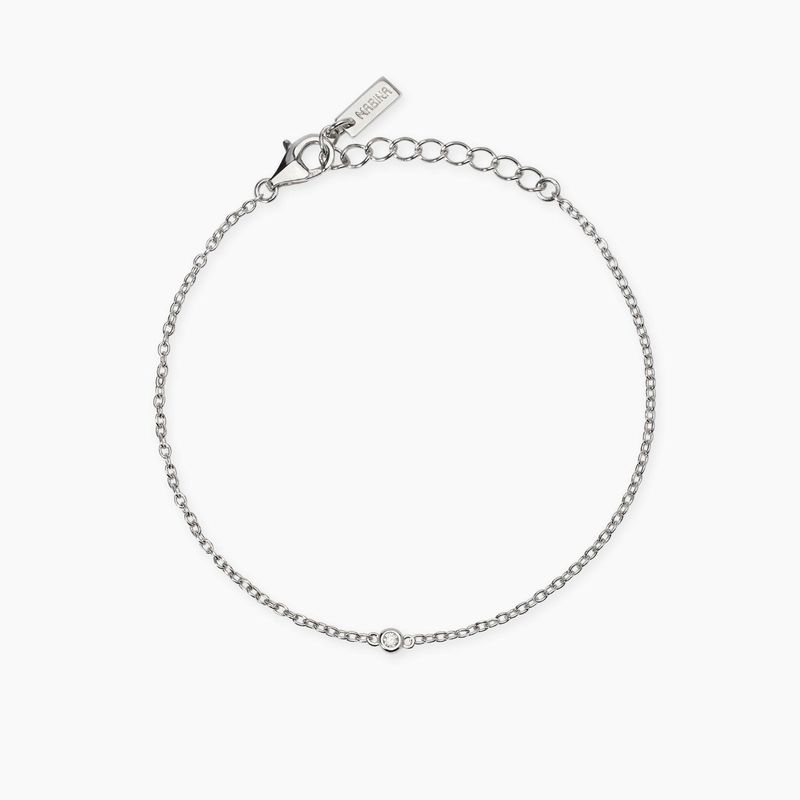 Bracciale con punto luce in diamante lab-grown 0,03 carati  - MABINA My Diamond