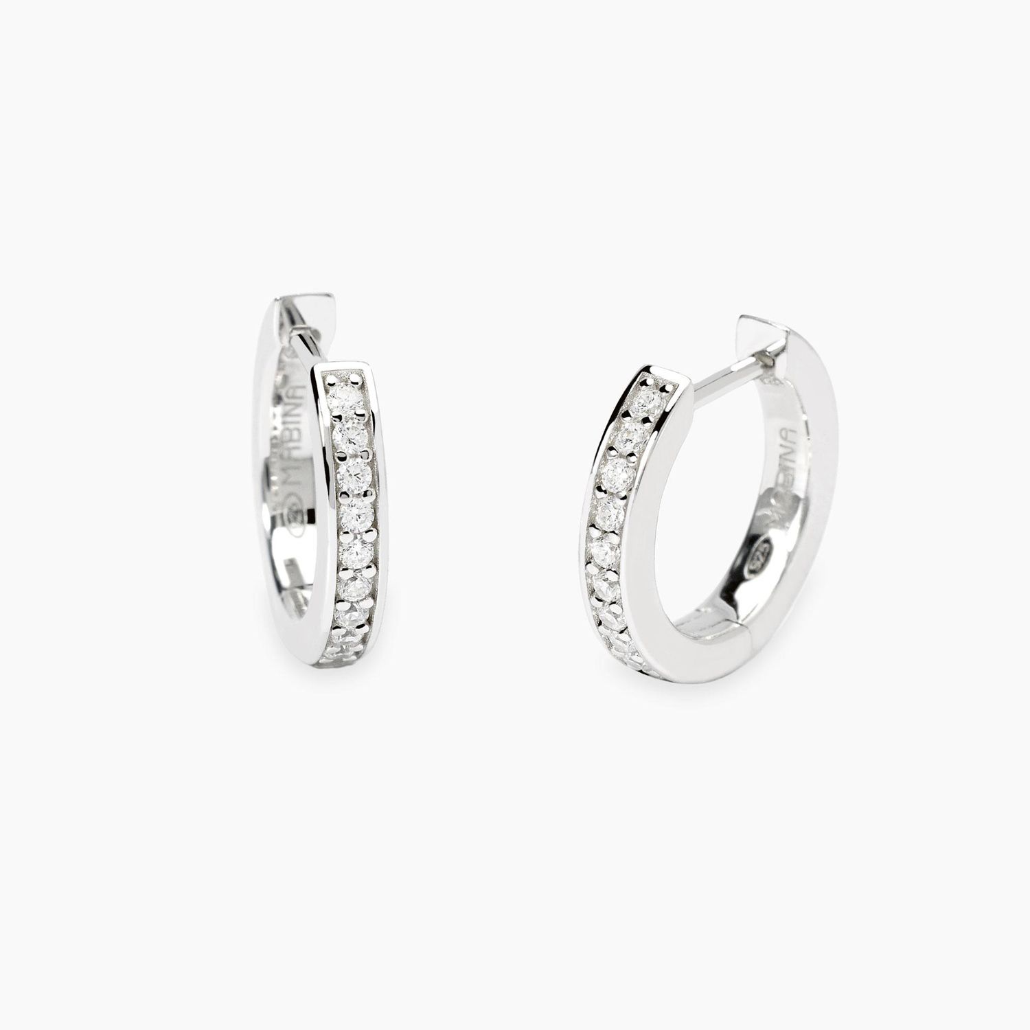 Orecchini a cerchio con diamanti lab-grown 0,01 carati - MABINA My Diamond Orecchini a cerchio con diamanti lab-grown 0,01 carati - MABINA My Diamond