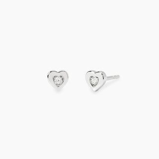 Orecchini a cuore con diamanti lab-grown  - MABINA My Diamond