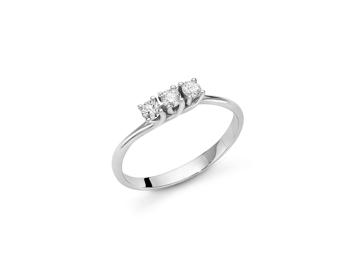 Anello Trilogy Oro E Diamanti Miluna Anello Trilogy Oro E Diamanti Miluna