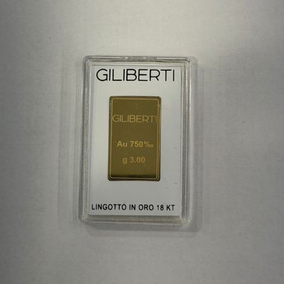 Lingotto 18ct 750 3 grammi - Giliberti Lingotto 18ct 750 3 grammi - Giliberti