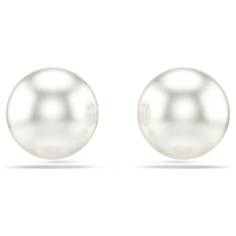 Orecchini a lobo Matrix Crystal Pearl, Bianchi, Placcato rodio Swarovski Orecchini a lobo Matrix Crystal Pearl, Bianchi, Placcato rodio Swarovski