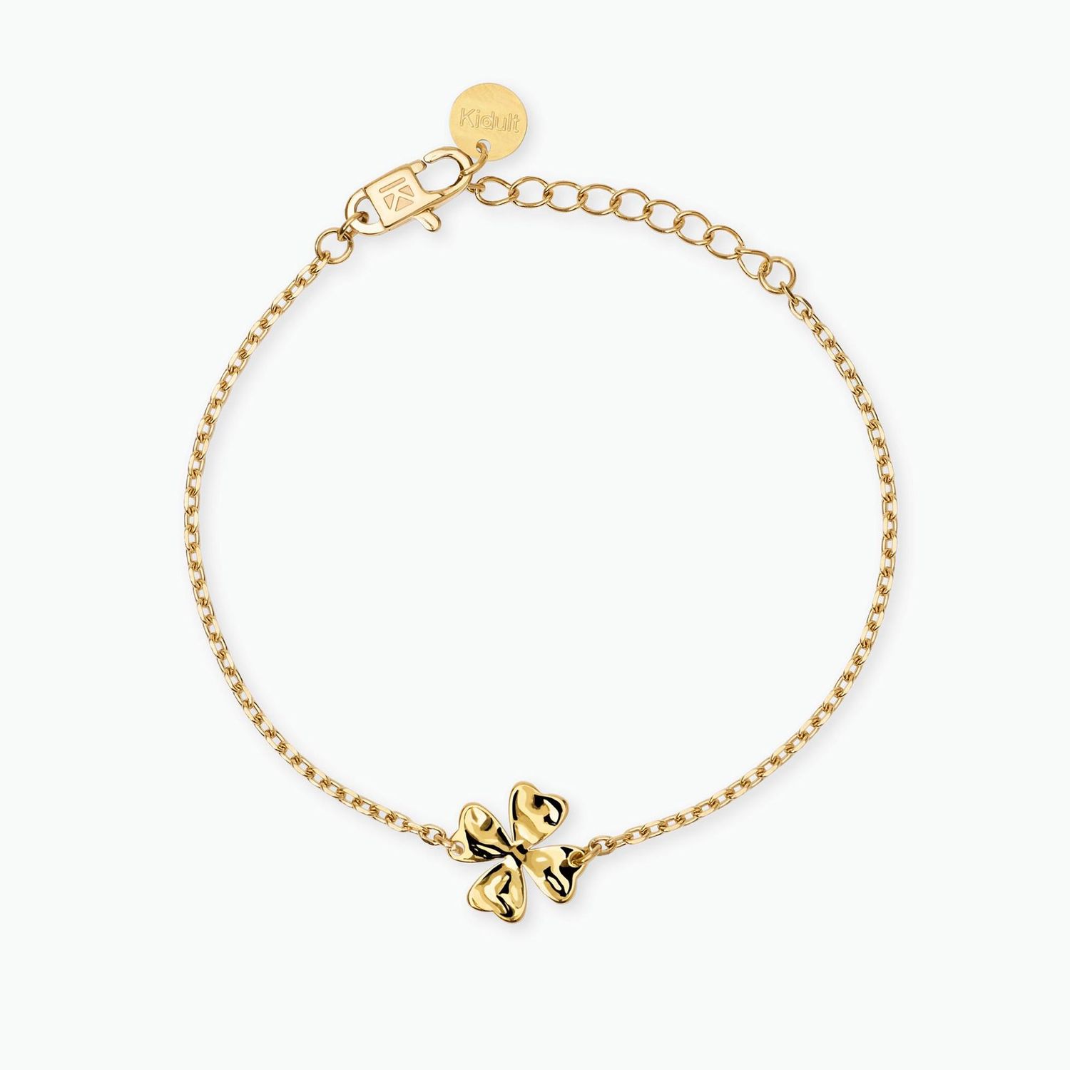 Bracciale dorato con quadrifoglio Kidult Bracciale dorato con quadrifoglio Kidult