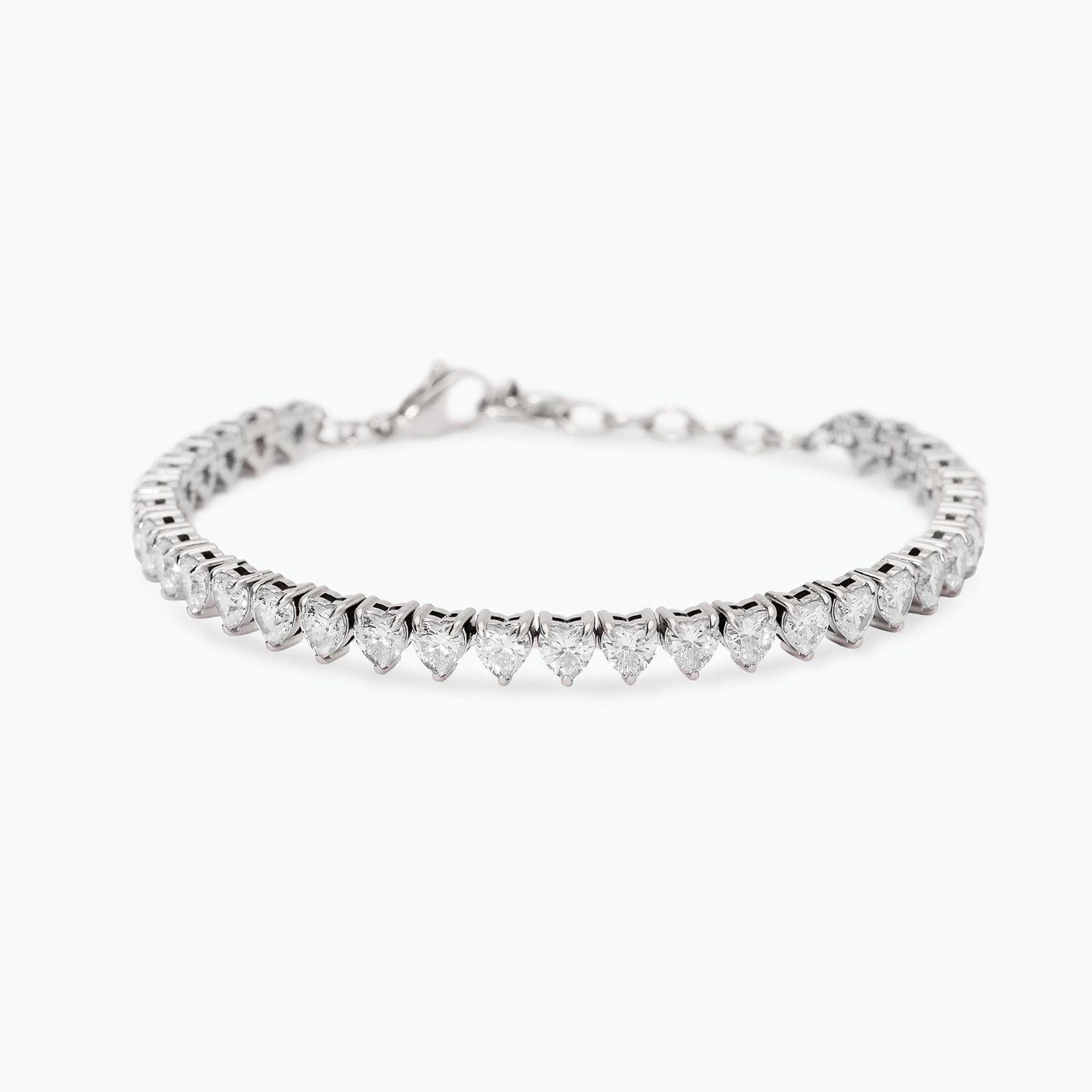 Bracciale tennis cuore con zirconi bianchi Kidult https://cdn.0brandcommerce.com/mabina/prd/7372_2_L.jpg