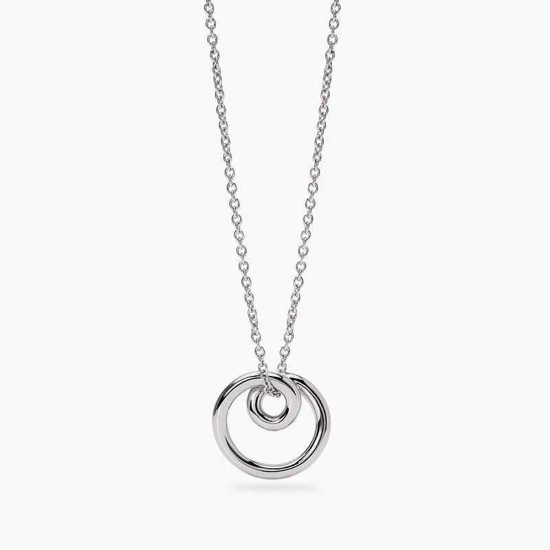 Collana girocollo donna con spirale in acciaio argentato Kidult https://cdn.0brandcommerce.com/mabina/prd/7375_2_L.jpg