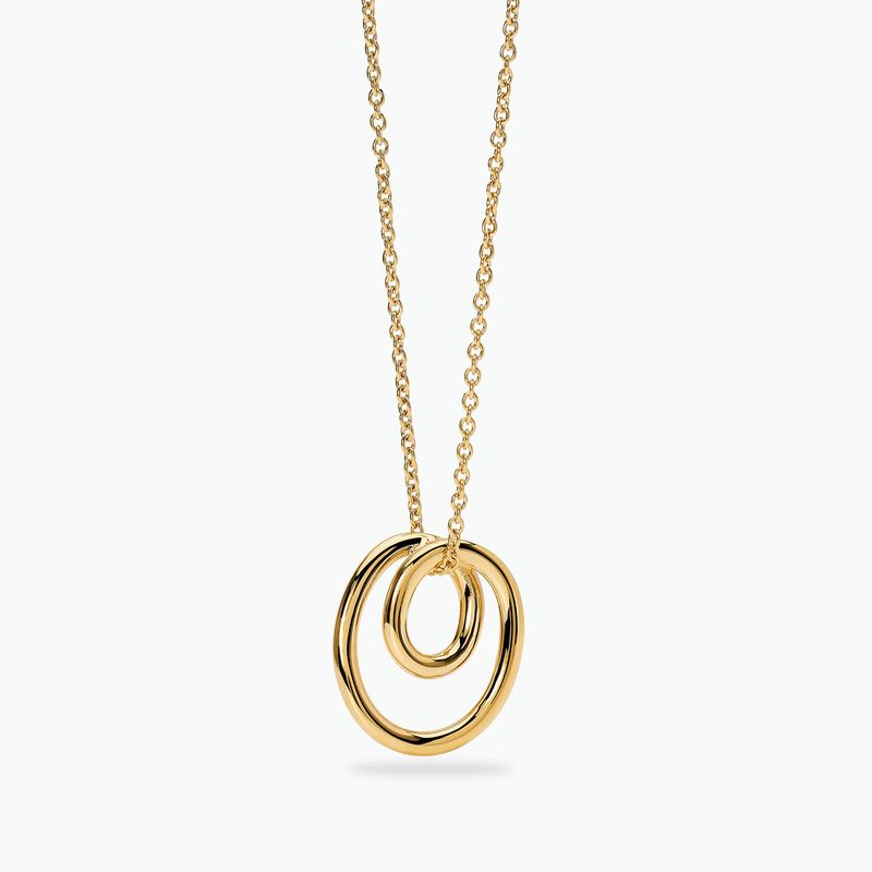 Collana girocollo donna con spirale in acciaio dorato Kidult https://cdn.0brandcommerce.com/mabina/prd/7376_2_L.jpg